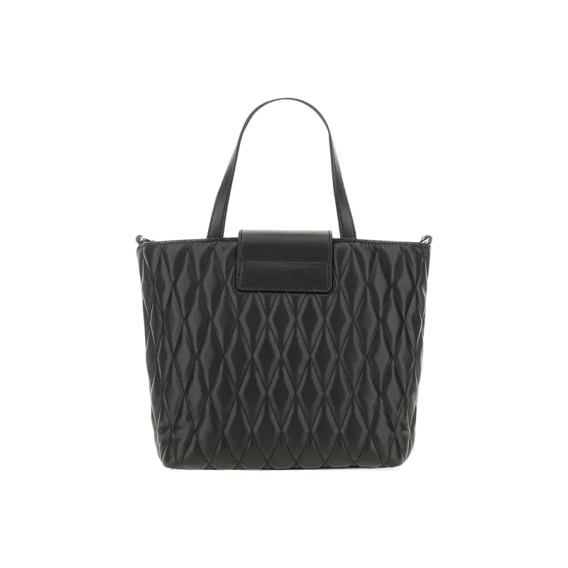 VERSACE JEANS COUTURE Cow Leather Portable Crossbody Bag, Shoulder Bag Women's Black-1