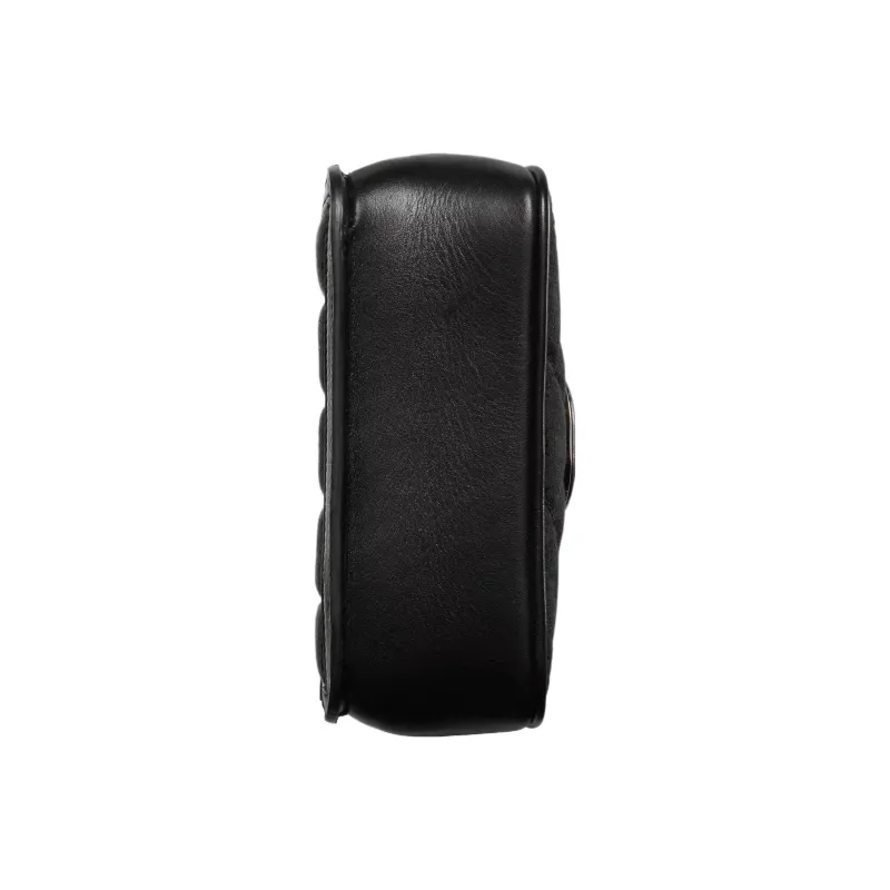 GUCCI Canvas With Leather Trim Canvas Bag, Portable Crossbody Bag, Shoulder Bag Women's Black-7
