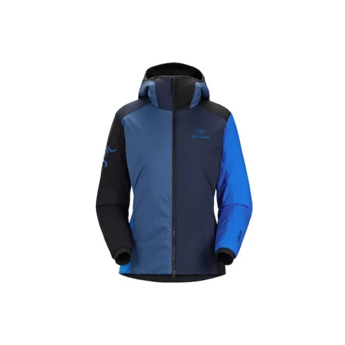 Beams X Arcteryx Puffer Jackets Women's Blue/Skyrider