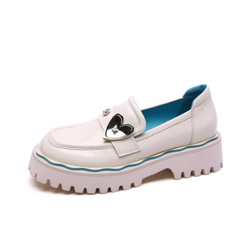 PACO GIL Platform Shoes Women's Ecru-1
