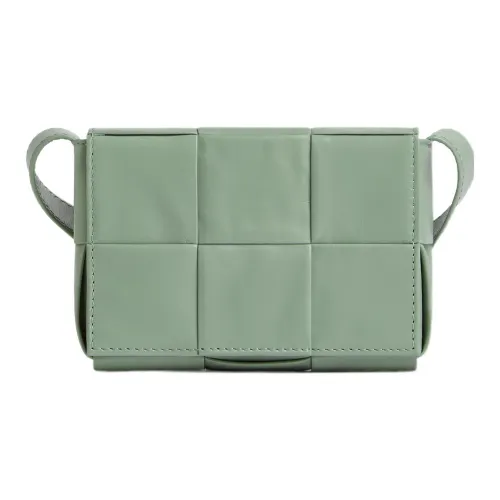 Bottega Veneta CASSETTE Cow Leather Small Block Small Square Bag Shoulder Bag Crossbody Bag Mini Women's Sage Green