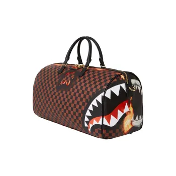 SPRAYGROUND PVC Travel Bag, Sneaker Bag, Handbag Large Size Unisex Brown