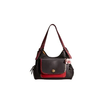 COACH Lori Leather Controller Shoulder Bag Handbag Shoulder Bag Women's Black
