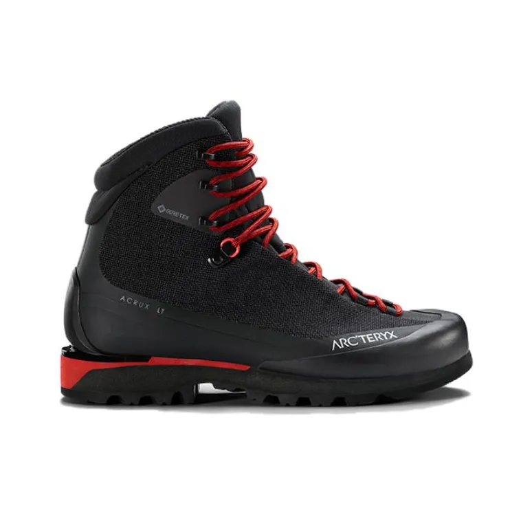 Arcteryx Acrux LT GTX Cushioning Anti-Slip And Wear-Resistant High-Top Outdoor Shoes Men's Black Red-1
