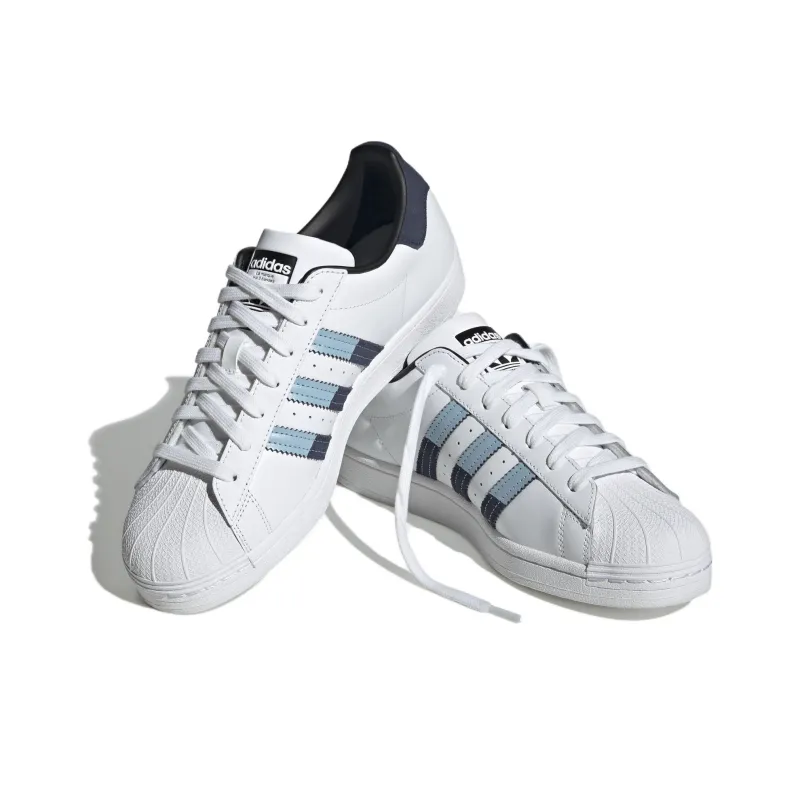 Adidas Originals Superstar Shoes 'White Navy'-3