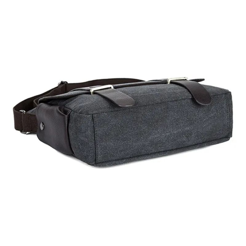 NOMK Canvas Canvas Bag Cycling Bag Messenger Bag Backpack Shoulder Bag Crossbody Bag Regular Unisex Gray/Khaki/Black-4