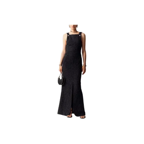 CHANEL Slip Dresses Women's Black