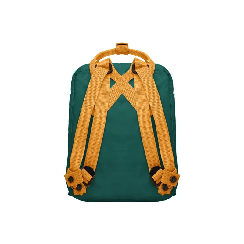 Fjallraven Polypropylene Fiber IPad Bag Backpack Medium Size North Arctic Green/Spicy Orange New Color-4
