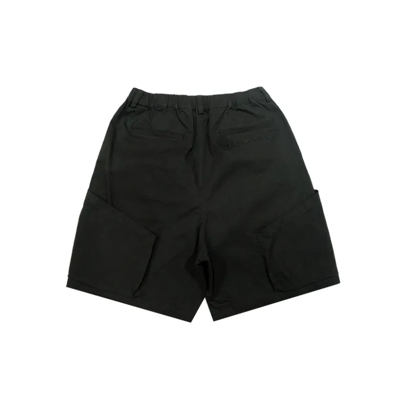 STNW Cargo Shorts Unisex Black-1