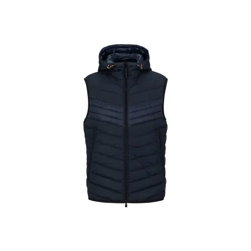 HUGO BOSS Vests Men Dark Black Blue