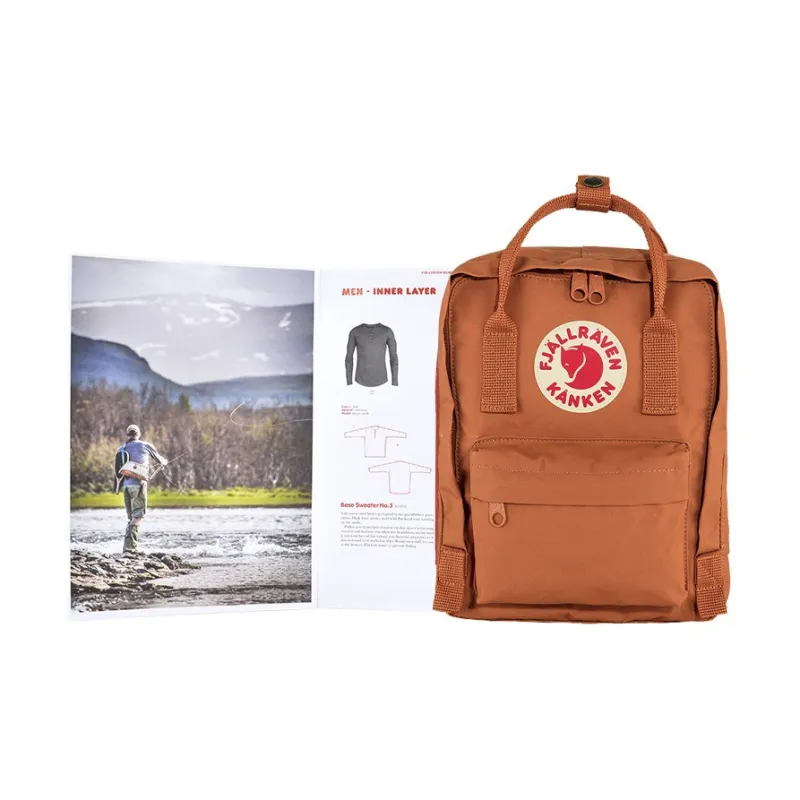 Fjallraven Polypropylene Fiber IPad Backpack Small Size Unisex Terracotta Umber-4