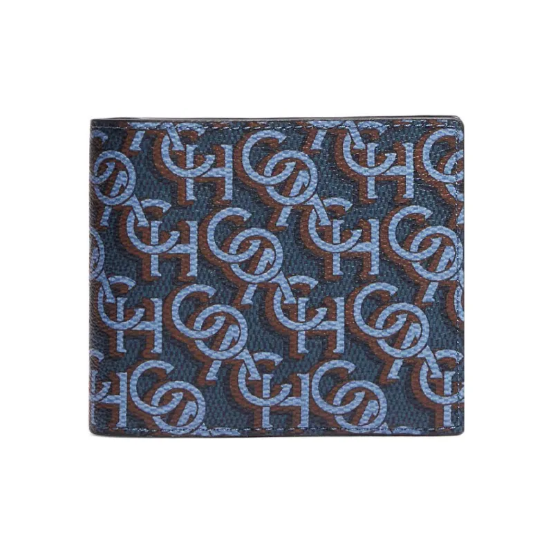 COACH 3 IN 1 Wallet PVC Card Clip Wallets Men's Midnight Blue-0