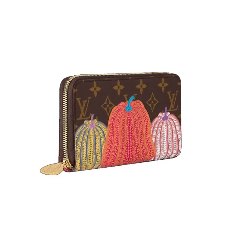 LOUIS VUITTON Lv X Yk Zippy Wallet Pumpkin Print-1