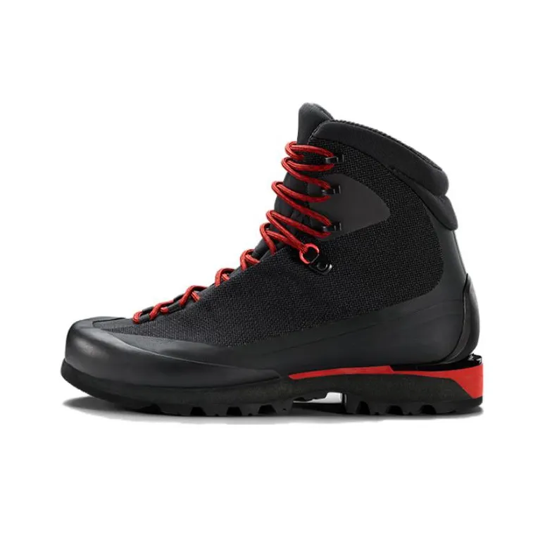 Arcteryx Acrux LT GTX Cushioning Anti-Slip And Wear-Resistant High-Top Outdoor Shoes Men's Black Red-0