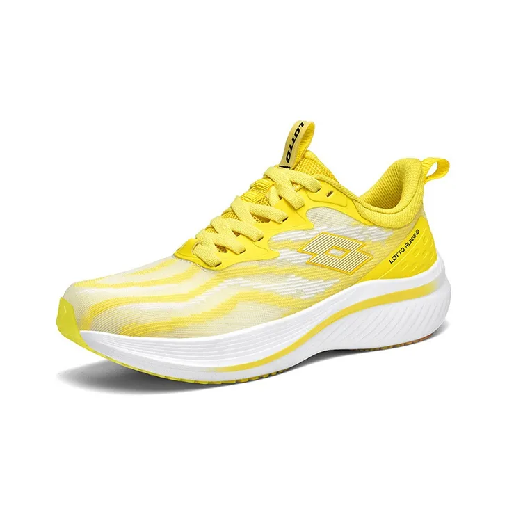 LOTTO Frozen PRO Abrasion Resistant Low Top Running Shoes Men's Yellow White-1