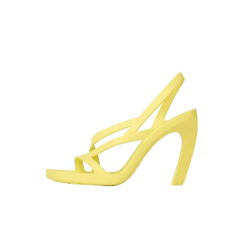Bottega Veneta One Strap Sandals 10cm Women's Yellow