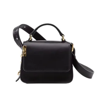 Levi’s Full Grain Cow Leather Shoulder Bag Crossbody Bag Handbag Mini Women's Black