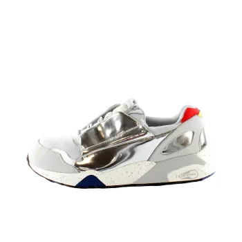 McQ Alexander McQueen x PUMA Anti-Slip Wear-Resistant Low-Top Running Shoes Women's White Gray
