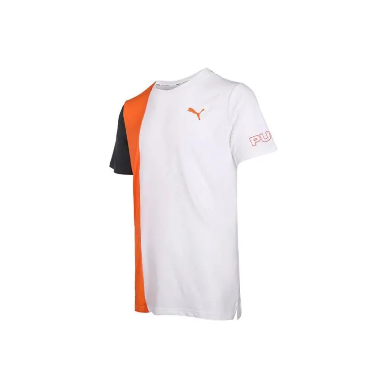 PUMA T Shirts Men Orange Red-1