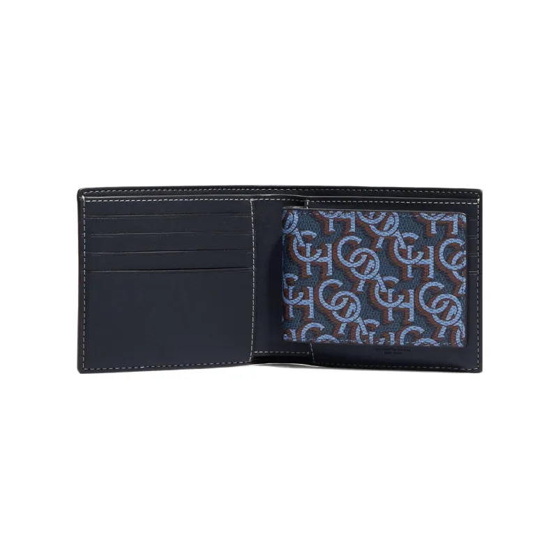 COACH 3 IN 1 Wallet PVC Card Clip Wallets Men's Midnight Blue-4