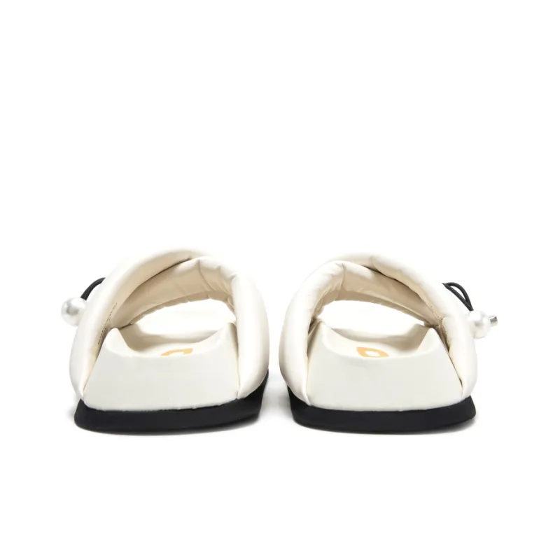 MIO Slide Slippers Women's Black/White-9