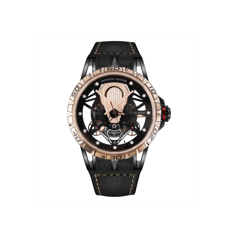 ROSDN Thunder Racing Collection Automatic Mechanical Movement Watch Men's Watches Black Dial G2713-14