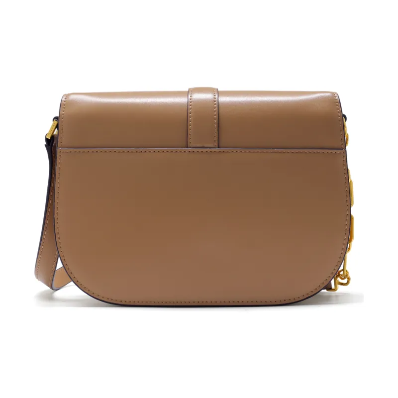 DILAKS Cow Leather Saddle Bag Small Square Bag Shoulder Bag Small Size Women's Macchiato Brown-1