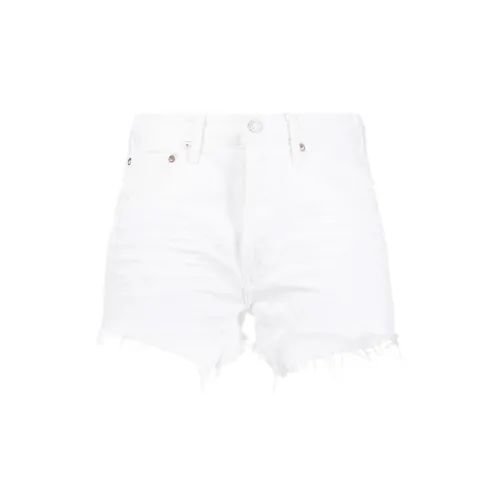 AGOLDE Denim Shorts Women's White