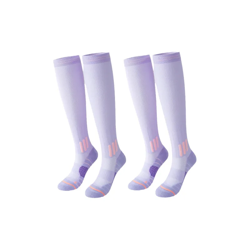 SPORT'S HOUSE Basketball Socks Multicolor Nylon Cotton Women's 2 Pack-6