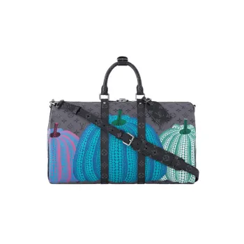 LOUIS VUITTON Lv X Yk Keepall Bag 45 Pumpkin Print