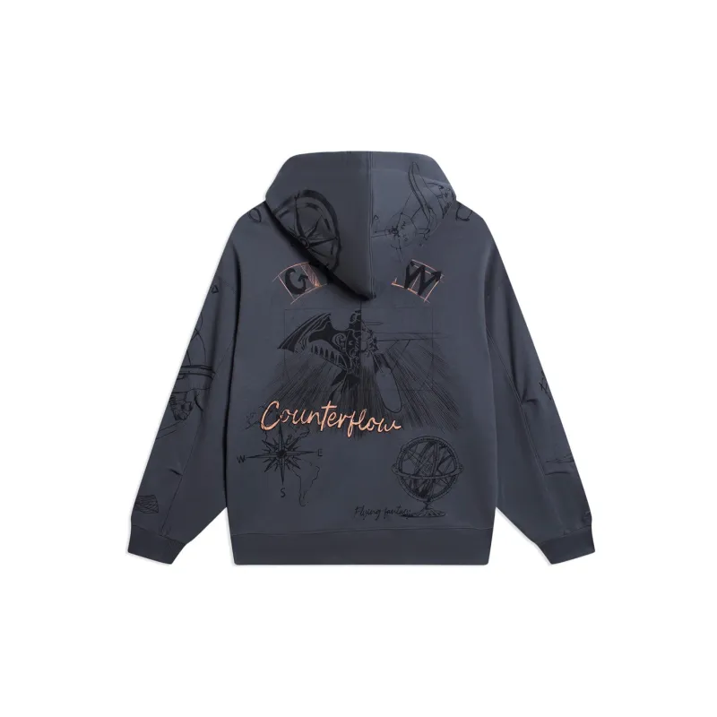 LINING Sweatshirts Unisex Thunderstorm Gray-1