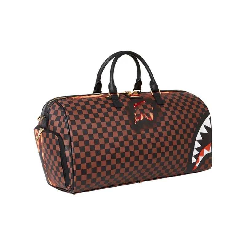 SPRAYGROUND PVC Travel Bag, Sneaker Bag, Handbag Tubas Unisex Brown-2