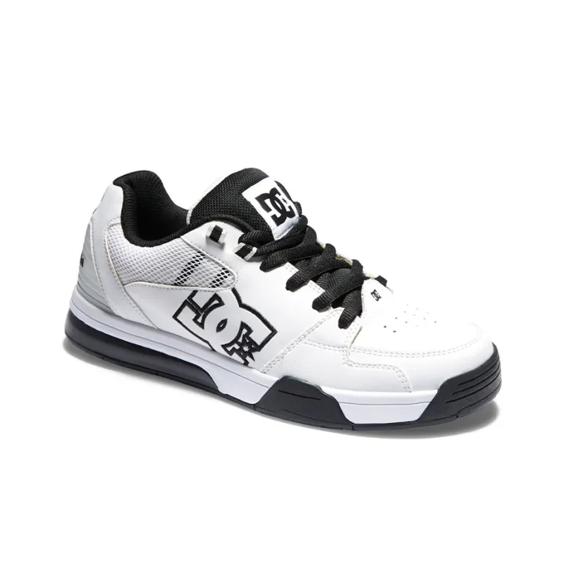 DC Shoes Versatile Anti Slip Wear Resistant Low Top Sports Casual Shoes Men's White-2