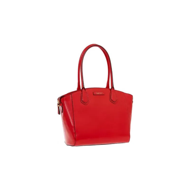 THE BRIDGE Leather Clutch Bag Over The Shoulder Women's Red-0