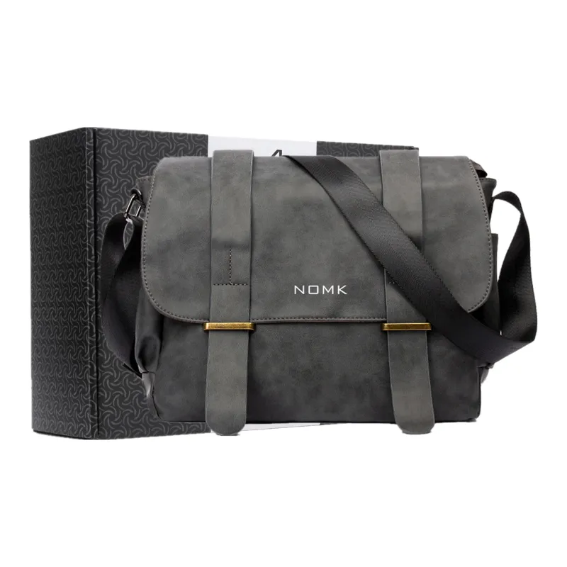 NOMK Canvas Canvas Bag Cycling Bag Messenger Bag Backpack Shoulder Bag Crossbody Bag Regular Unisex Gray/Khaki/Black-14