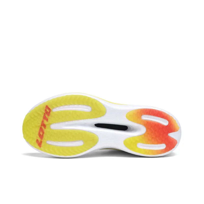 LOTTO Frozen PRO Abrasion Resistant Low Top Running Shoes Men's Yellow White-4