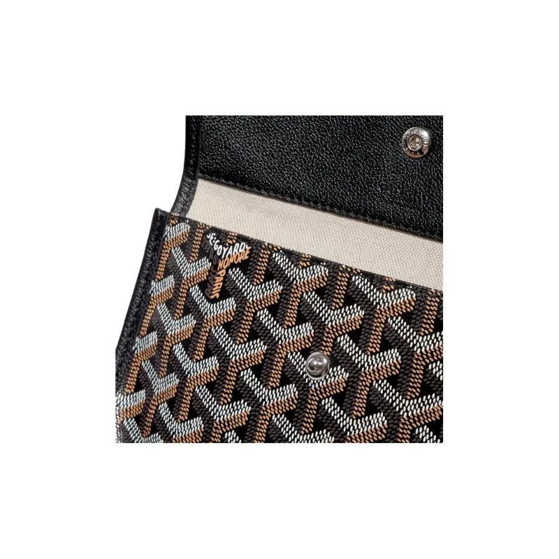 GOYARD Bohème Hobo Canvas With Leather Hobo Bag Shoulder Bag Shoulder Bag Women's Black/Red Large Heart Edition-6