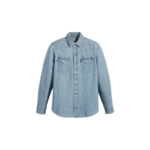 Levis Shirts Men Blue