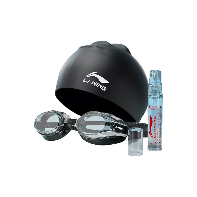 LiNing Swimming Sets Unisex Black-5