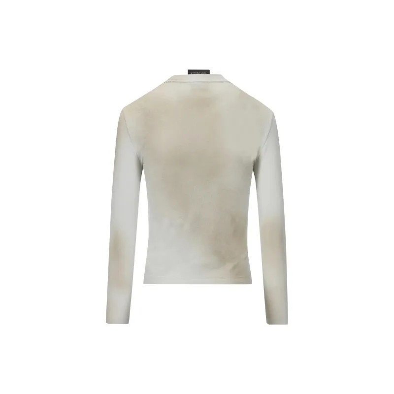 Balenciaga Dirty Vintage Effect Long Sleeved T Shirt-1