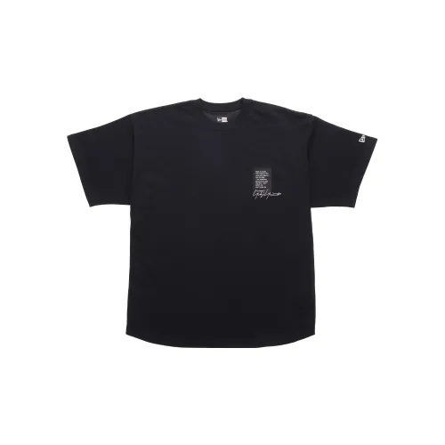 Yohji Yamamoto/Yohmoto X NEWERA Co-brand T-Shirts Unisex Black