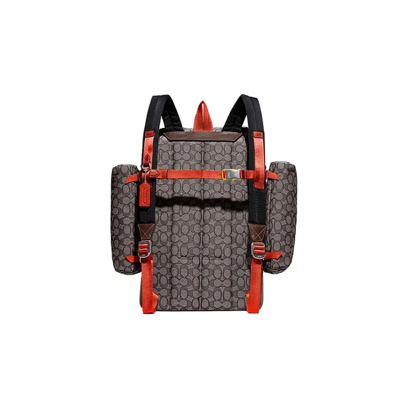 COACH Fabric With Calfskin Travel Bag Backpack Tubas Men's Gray-1