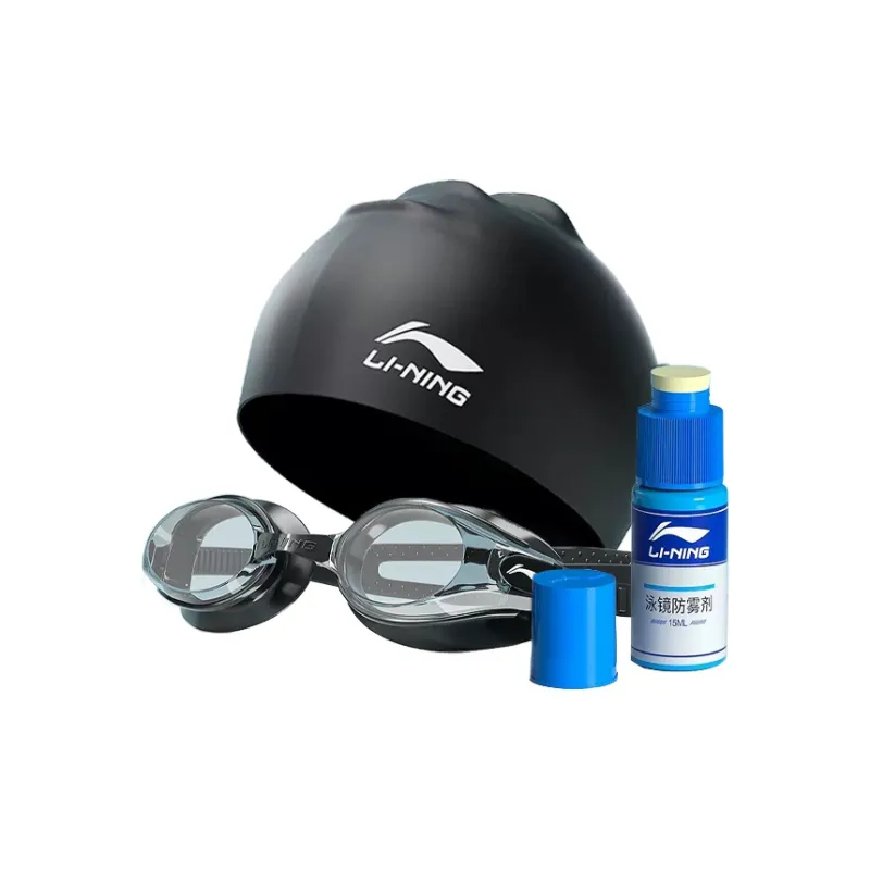 LiNing Swimming Sets Unisex Black-4