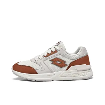 LOTTO Sea Dove Anti-Slip And Wear-Resistant Breathable Low-Top Sports Casual Shoes Men's Ecru