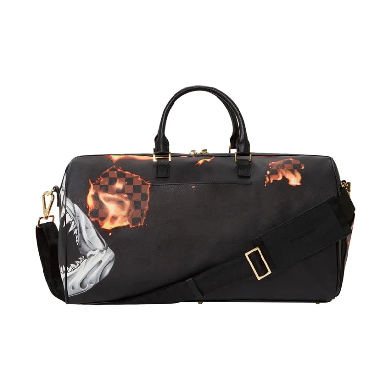 SPRAYGROUND PVC Travel Bag, Sneaker Bag, Handbag Tubas Unisex Brown-4