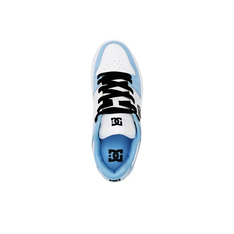 DC Shoes MANTECA 4 Low Top Skateboard Shoes Women's White Blue-3