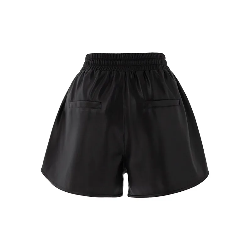 SOON FLOWER Casual Shorts Women's Black-1