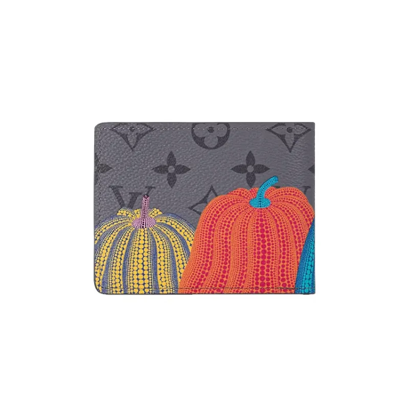 LOUIS VUITTON Lv X Yk Slender Wallet Pumpkin Print-2