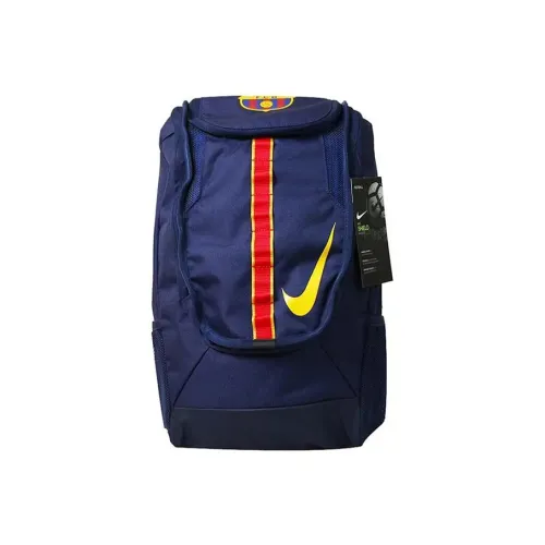 NikeBarcelona Club Barcelona Commemorative Edition Football Leisure Sports backpack Backpack Men's Blue