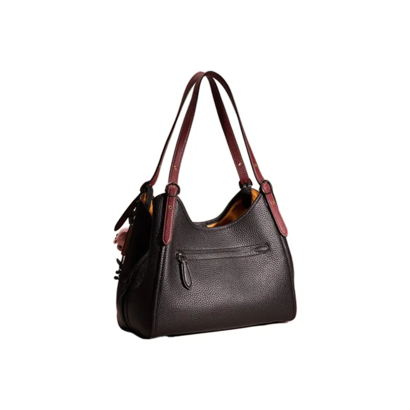 COACH Lori Leather Controller Shoulder Bag Handbag Shoulder Bag Women's Black-2